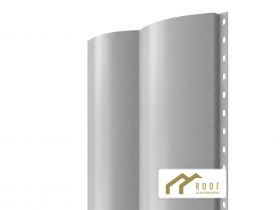 Металлосайдинг Бревно RAL 7004 (Серы сигнал)
